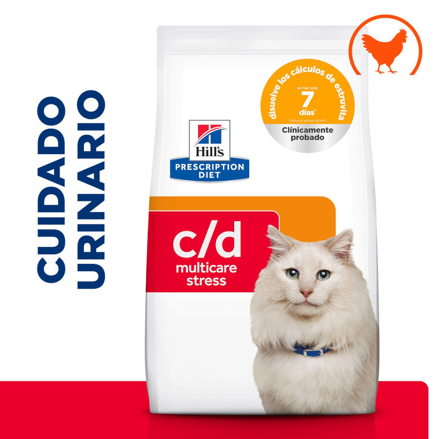 Hill's Prescription Diet Urinary Care c/d multicare stress pollo pienso para gatos