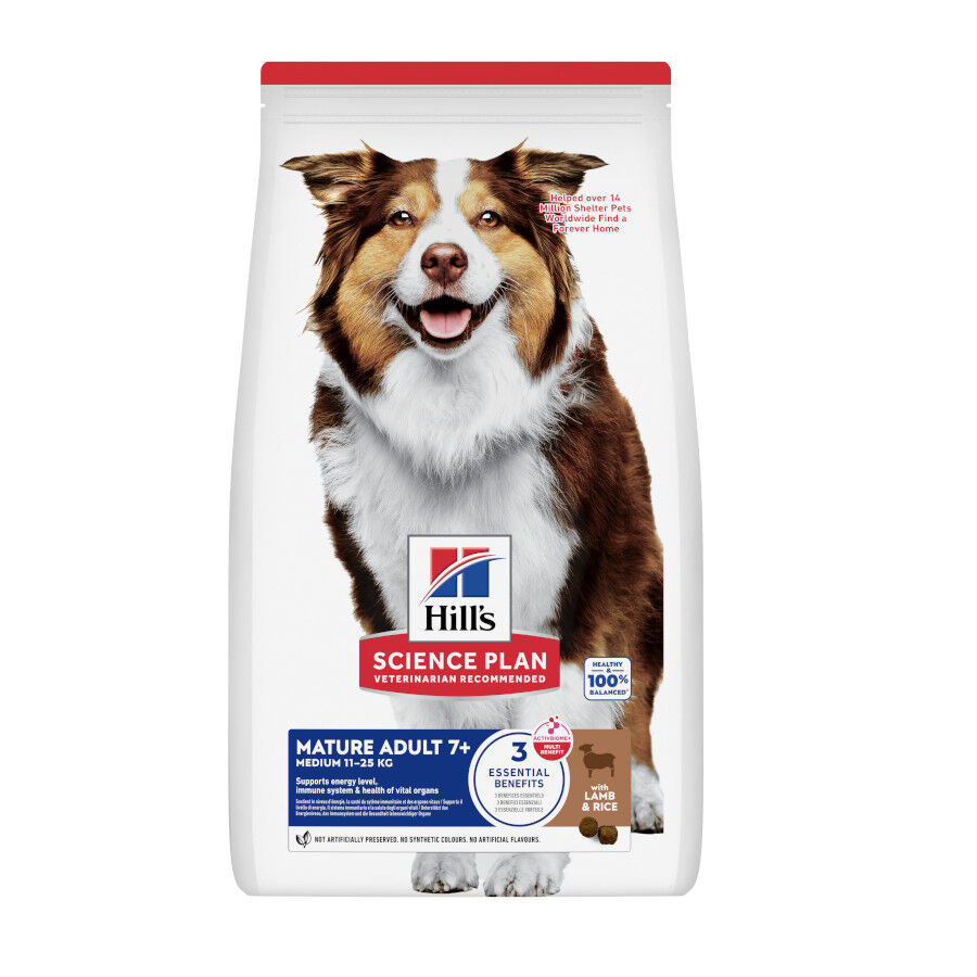 14 kg Hill's Science Plan Mature Adult Medium Cordero pienso para perros, , large indicador imagen numero 1