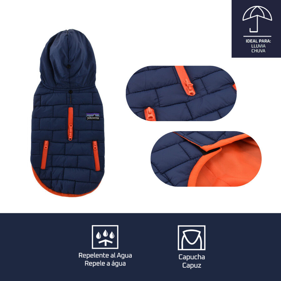 Outech Abrigo Impermeable Azul para perros, , large indicador imagen numero 4