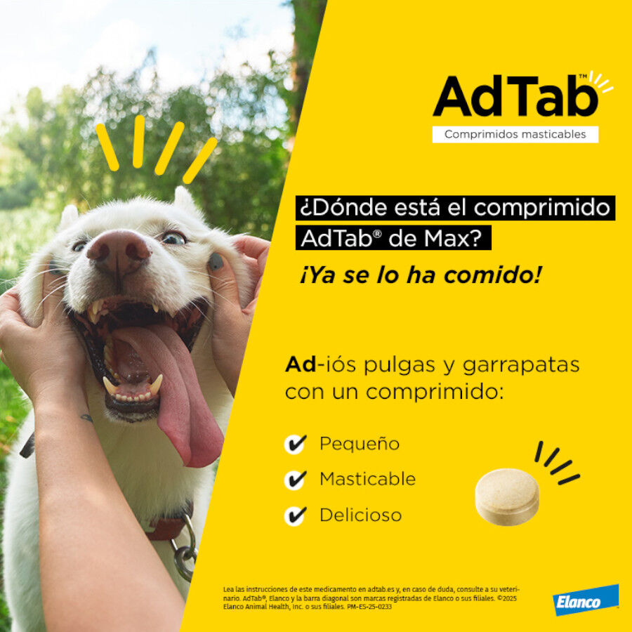 AdTab Comprimidos Masticables Antiparasitarios para perros, , large indicador imagen numero 6