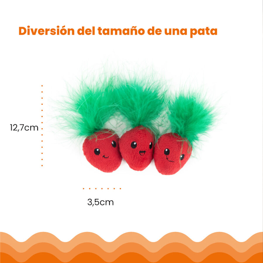 Catstages Strawbabies Peluche de Fresitas para gatos, , large indicador imagen numero 2