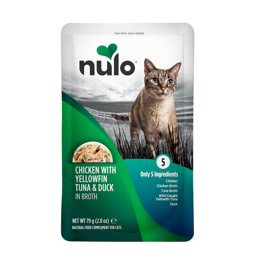 Nulo Pollo, At&uacute;n y Pato en caldo sobres para gatos