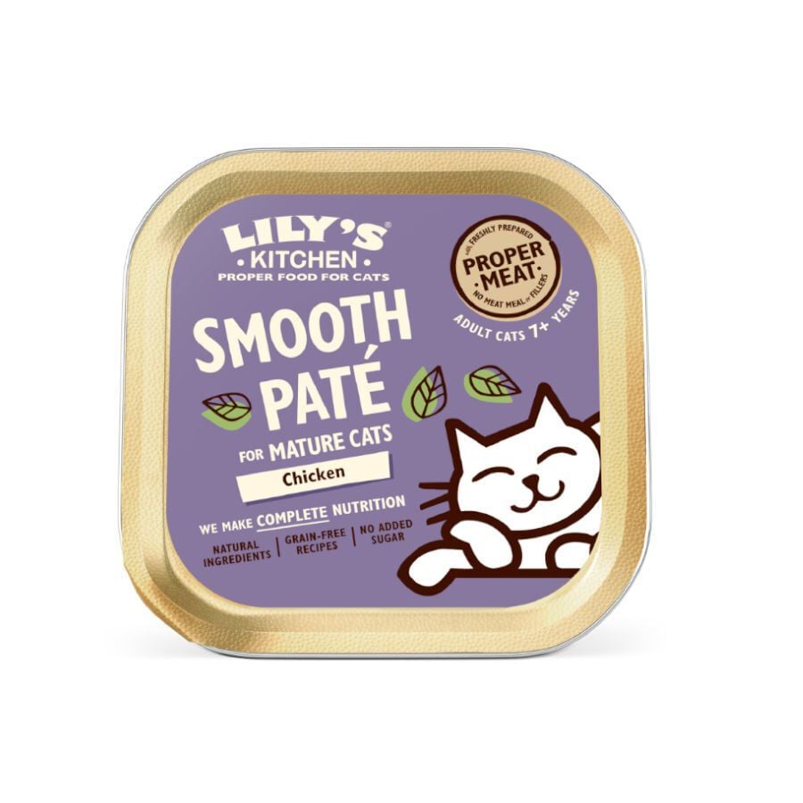 Lily's Kitchen Senior Pate Pollo Comida h&uacute;meda para gatos
