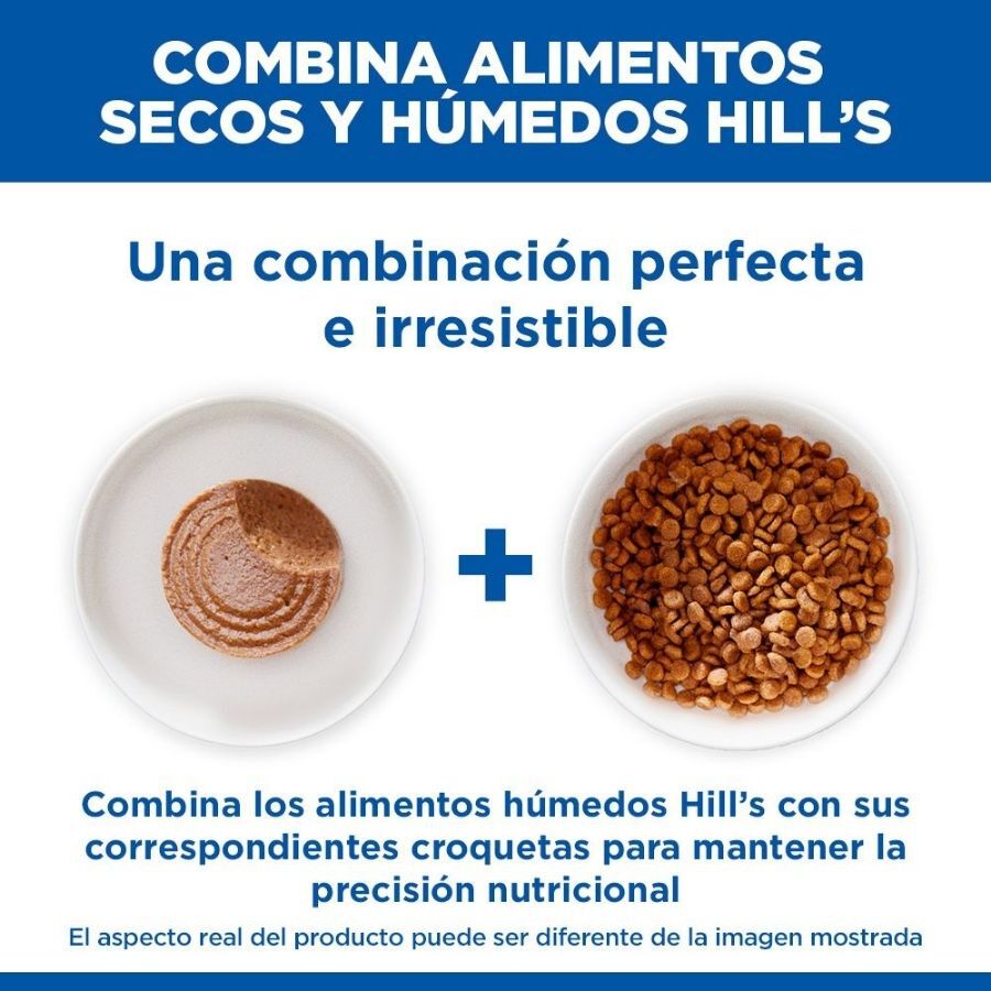 85 g Hill's Science Plan Adult Sterilised Mousse de pollo lata para gatos, , large indicador imagen numero 8