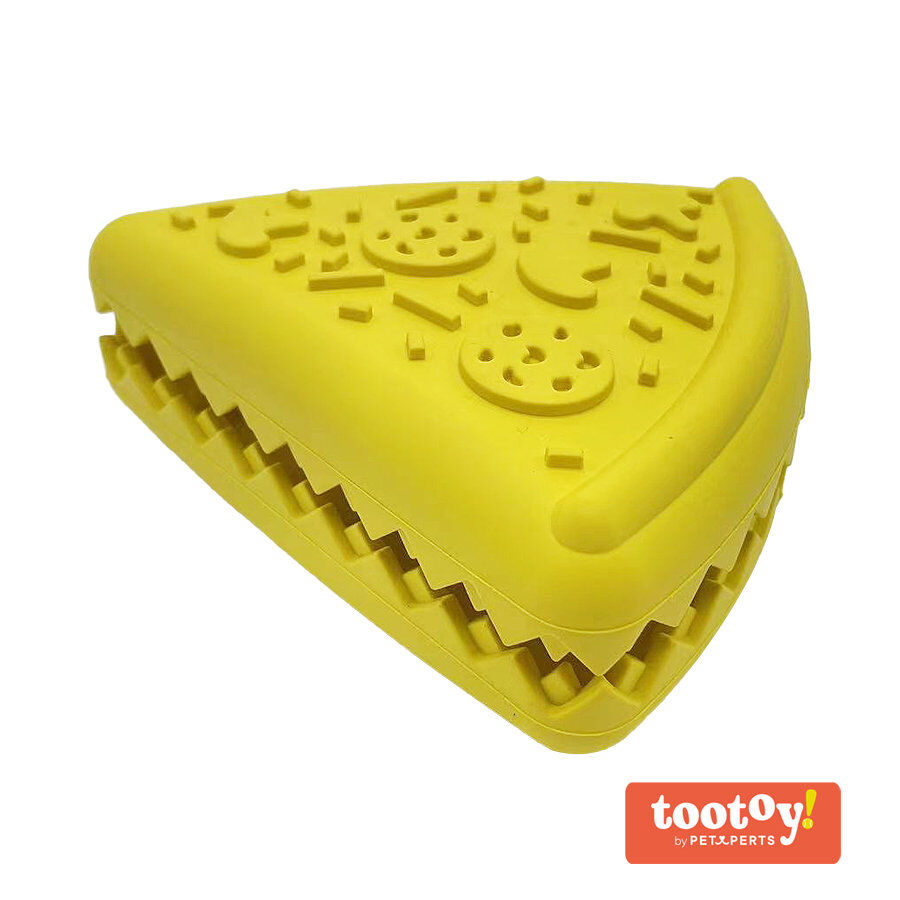 Tootoy! Chew Cheese Pizza Treat Dispenser juguete para perros, , large Imagen numero 1