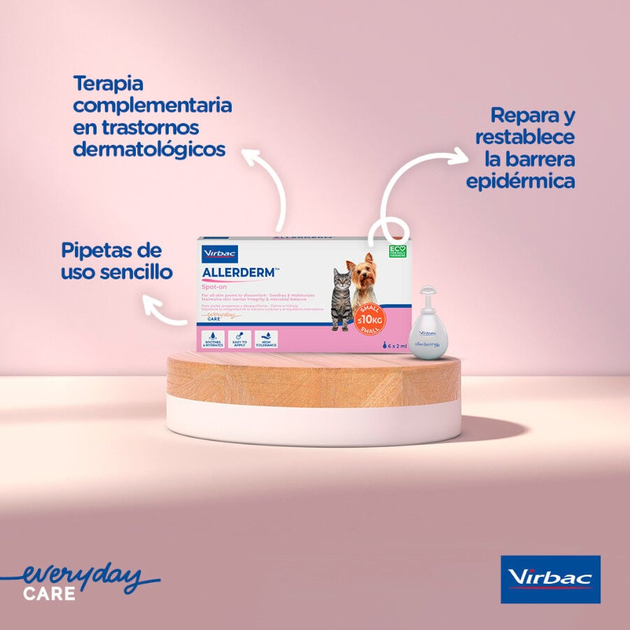 Virbac Allerderm spot on Pipetas dermatol&oacute;gicas para el cuidado de la piel Perros y Gatos., , large indicador imagen numero 2