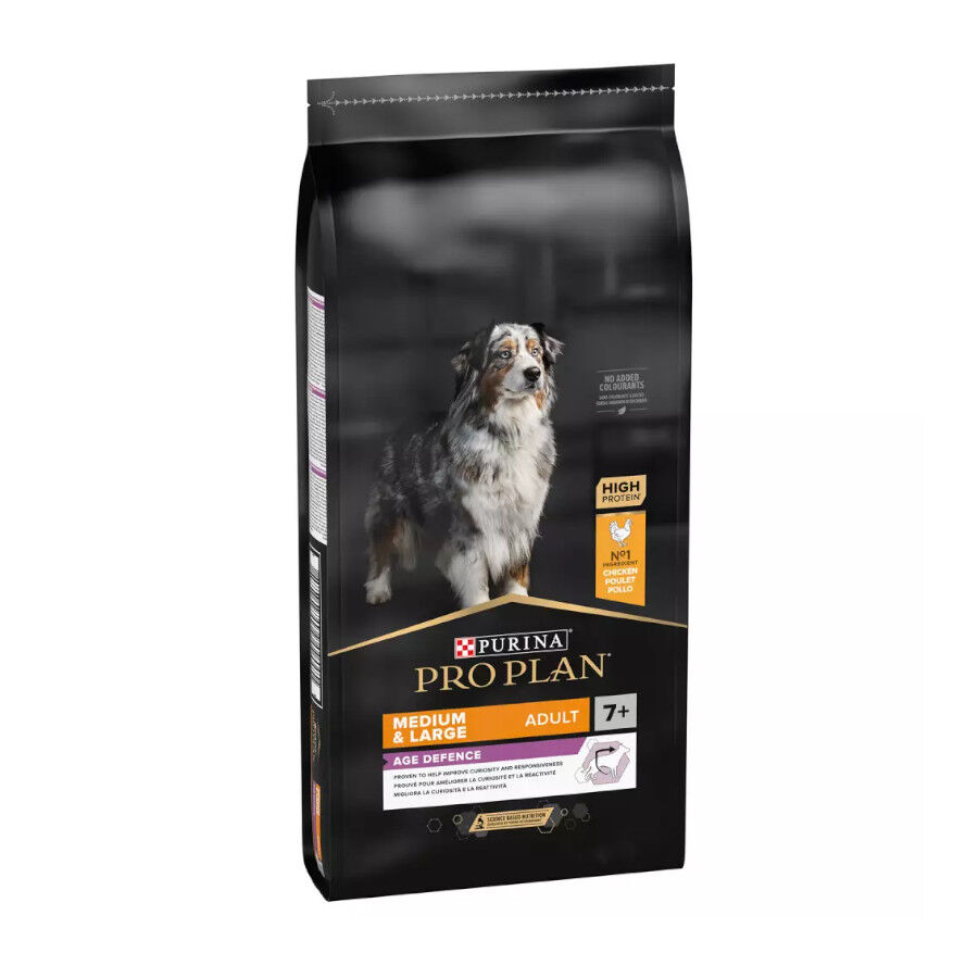 Pro Plan Adult Medium y Large Pollo pienso para perros S&eacute;nior +7