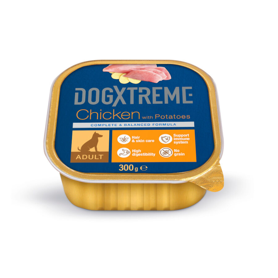 300 g Dogxtreme Adult Pollo y Patatas tarrina para perros, , large Imagen numero 1