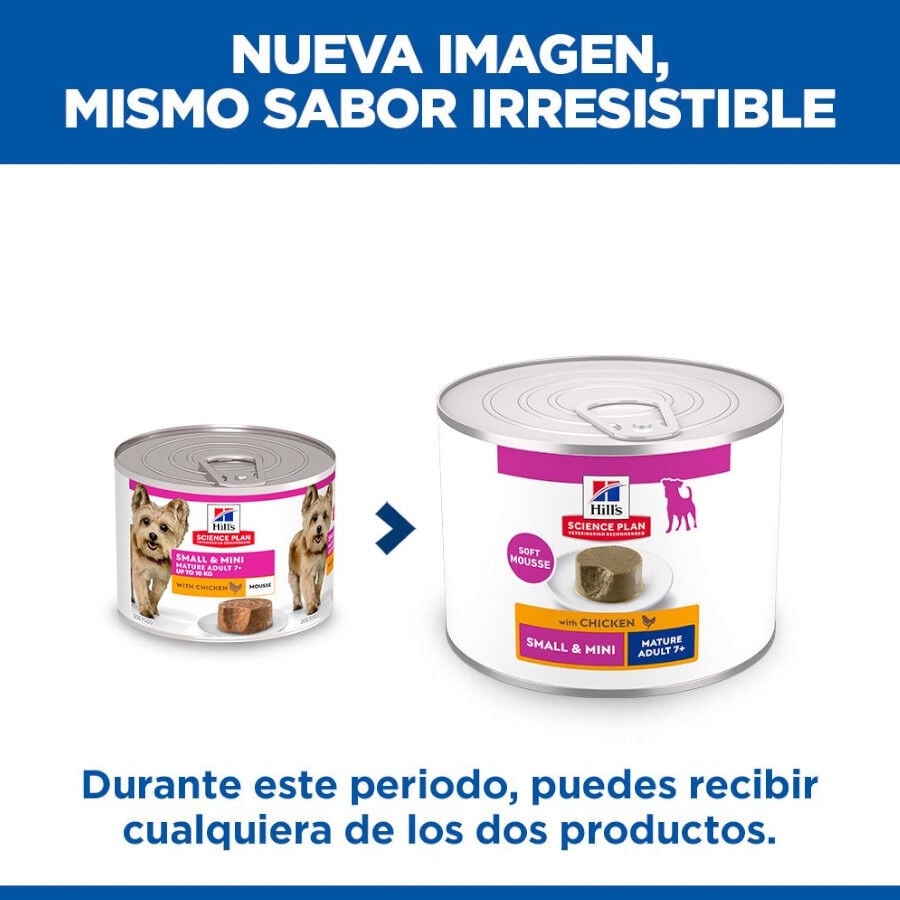 200 g Hill's Science Plan Mature Small & Mini Mousse de Pollo lata para perros, , large indicador imagen numero 3