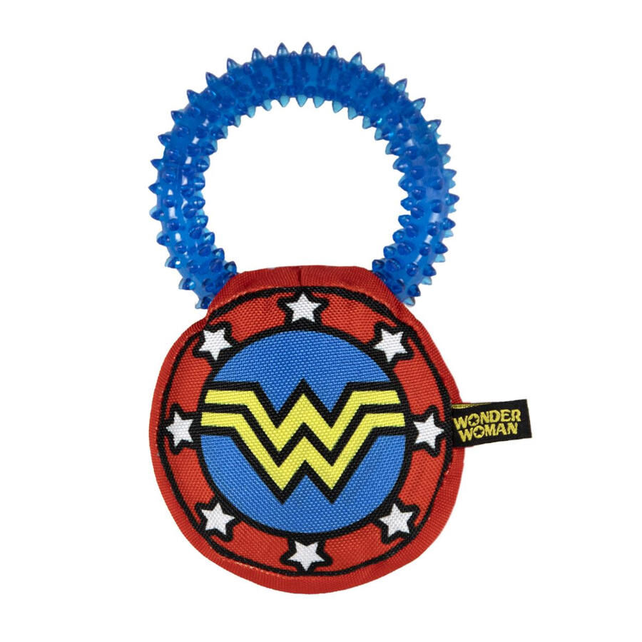 DC Comics Wonder Woman Anillo Mordedor con Peluche para perros, , large Imagen numero 1