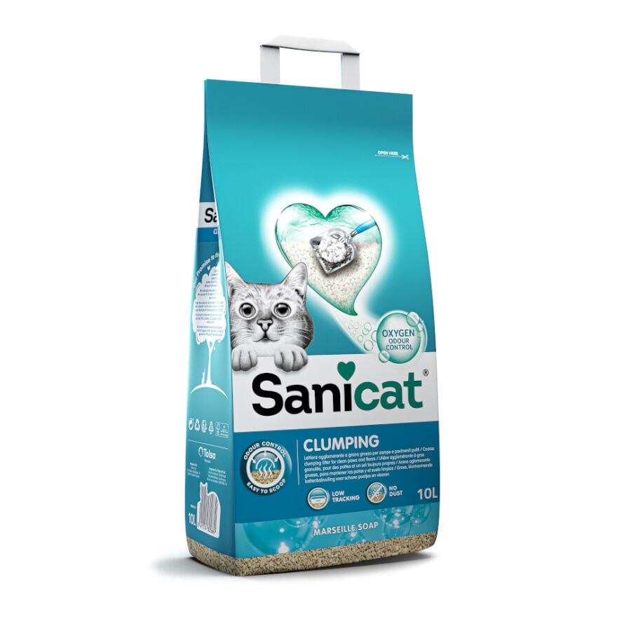 10 L Sanicat Cumpling White Marseille Active Arena Aglomerante para gatos, , large Imagen numero 1