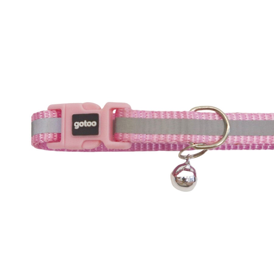 Gotoo Collar reflectante rosa para gatos, , large Imagen numero 3