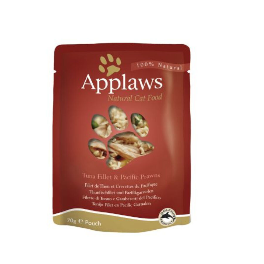 70 g Applaws At&uacute;n y Gambas sobre para gatos, , large indicador imagen numero 3