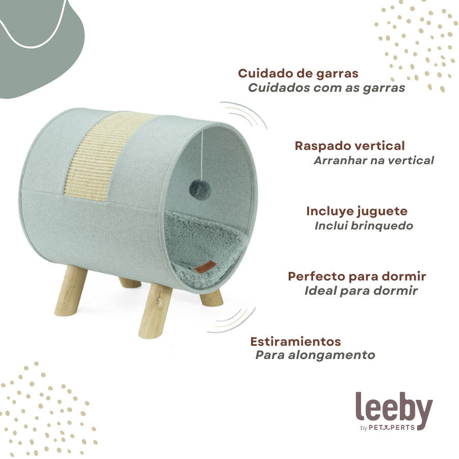 Leeby Saffira cama con rascador y juguete para gatos, , large Imagen numero 3