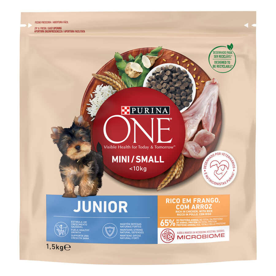 1.5 kg Purina One Junior Bifensis Pollo pienso para perros, , large indicador imagen numero 1