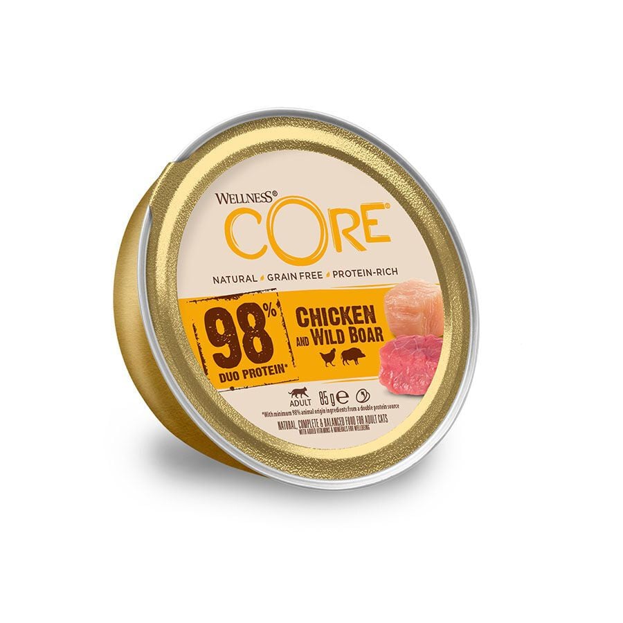 85 g Wellness Core Single Protein Pollo y Jabal&iacute; tarrina para gatos, , large Imagen numero 1