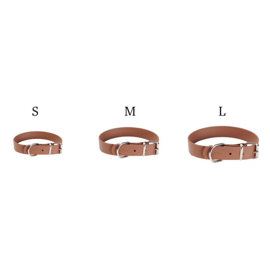 Gotoo Collar Biothane marr&oacute;n para perros, , large Imagen numero 8