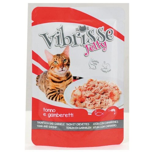 Vibrisse Jelly at&uacute;n con camarones en gelatina gatos Imagen numero 1