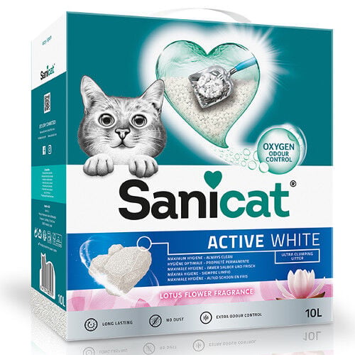 10 L Sanicat Active Lotus Arena Aglomerante para gatos, , large indicador imagen numero 1