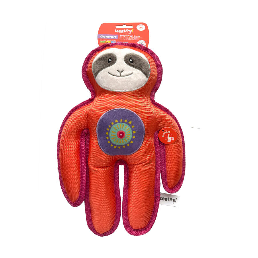 Tootoy! Perezoso Mordedor de Peluche Resistente para perros, , large indicador imagen numero 8