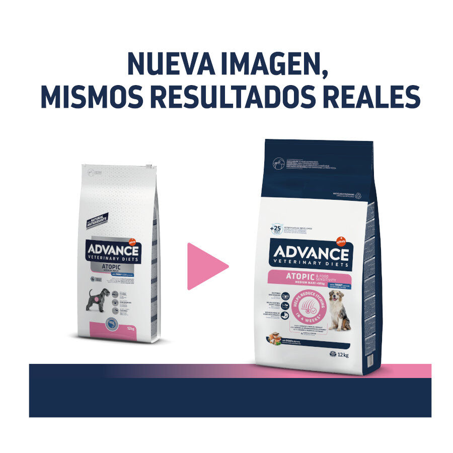 12 kg Advance Veterinary Diets Atopic Medium Maxi Trucha pienso para perros, , large indicador imagen numero 2