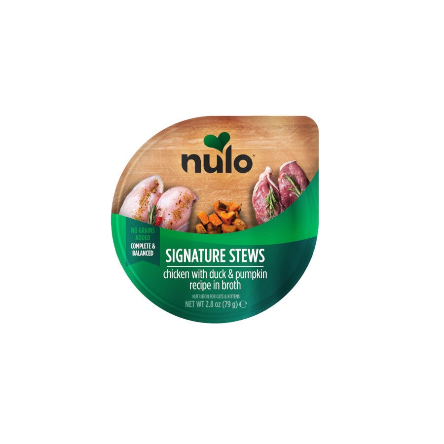 Nulo Estofado de Pollo y Pato con Calabaza tarrina para gatos