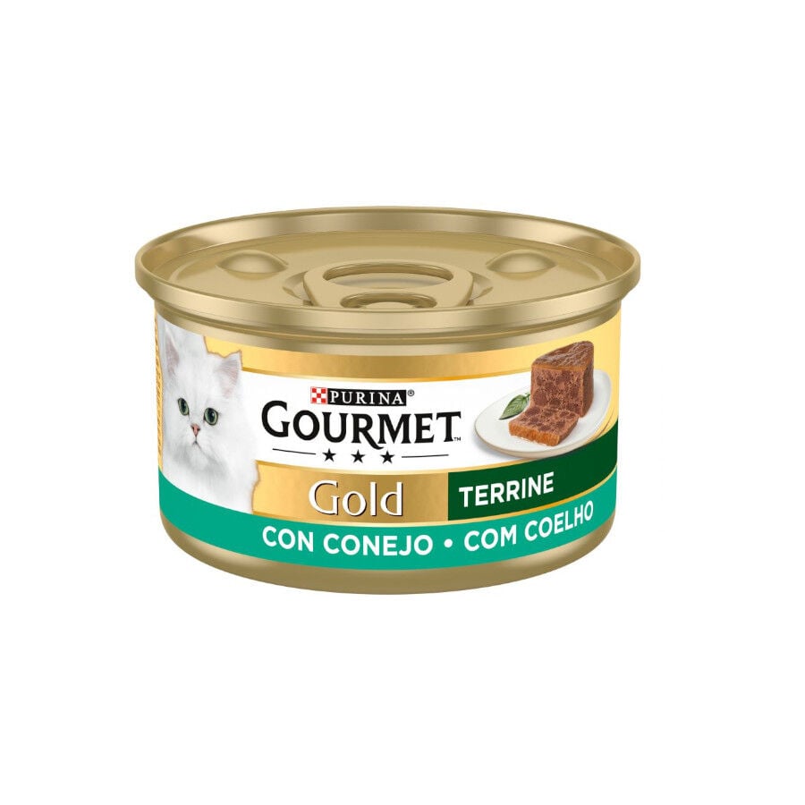 85 g Gourmet Gold Terrine Conejo lata para gatos, , large indicador imagen numero 1