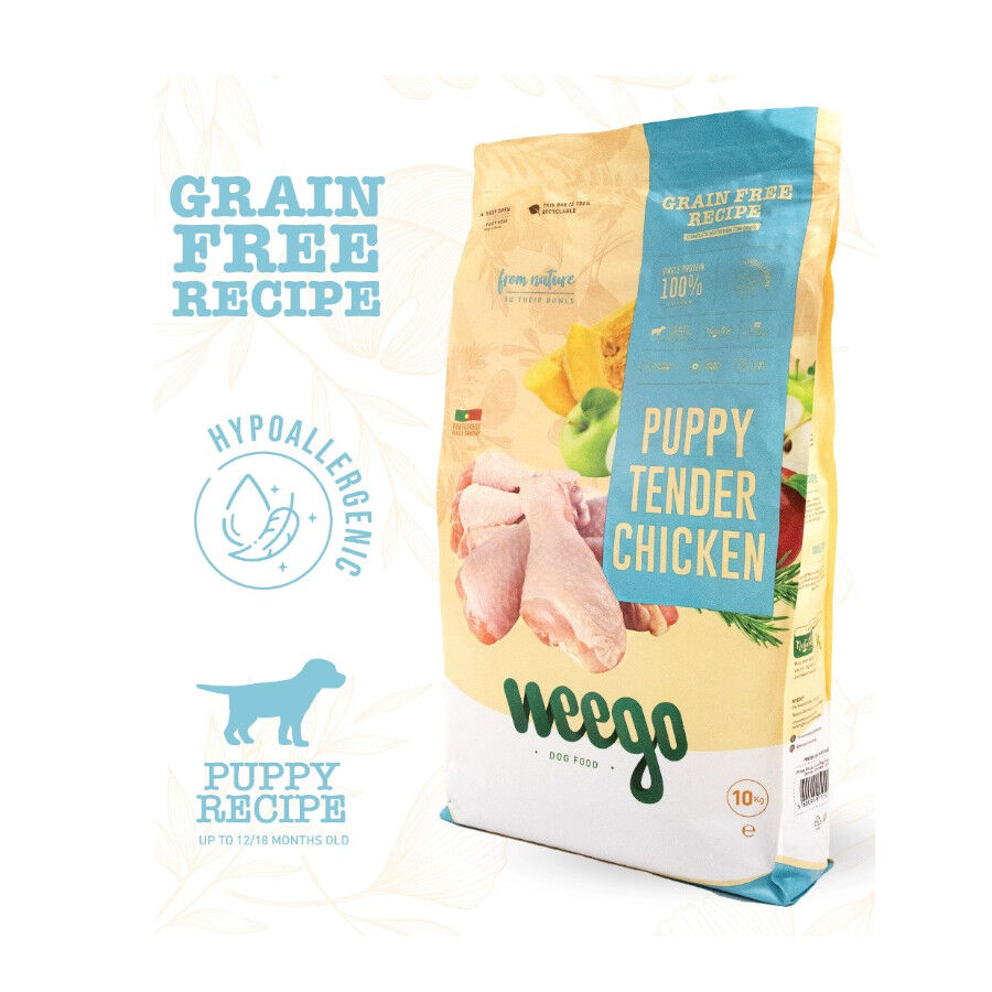 10 kg Weego Grain Free Puppy Tender Pollo pienso para perros&nbsp;, , large indicador imagen numero 2