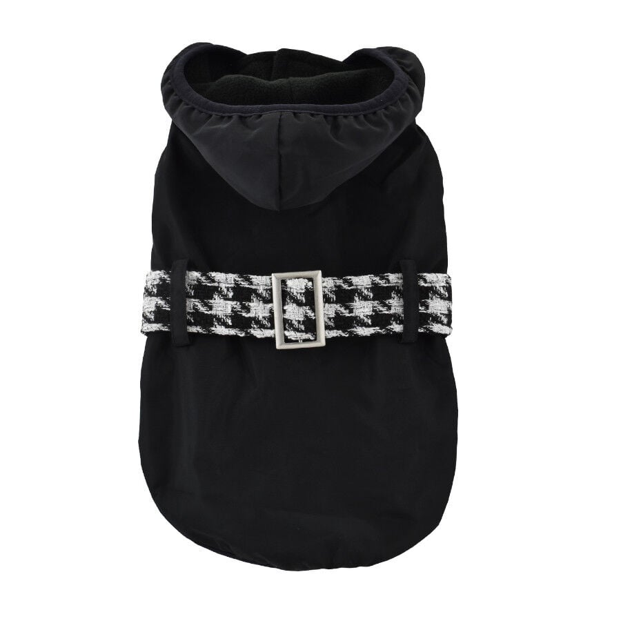 Outech Abrigo Negro con Cinturon para perros, , large indicador imagen numero 2