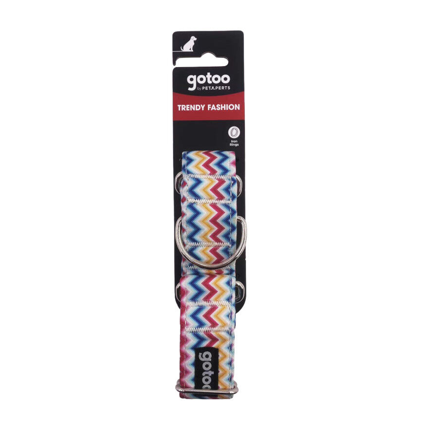Gotoo Collar martingale de rayas para perros, , large indicador imagen numero 4