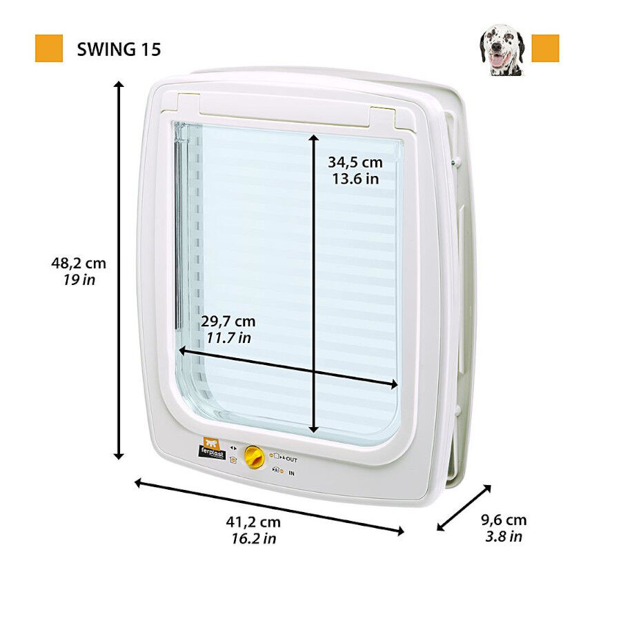 Ferplast Swing 15 Puerta para perros y gatos, , large Imagen numero 2