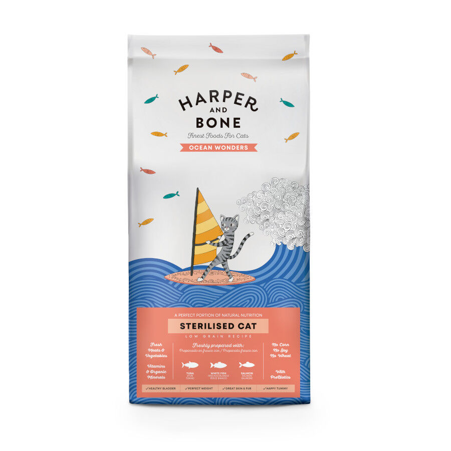 5 kg Harper & Bone Ocean Wonders Pienso Pescado Esterilizado para gatos , , large Imagen numero 1