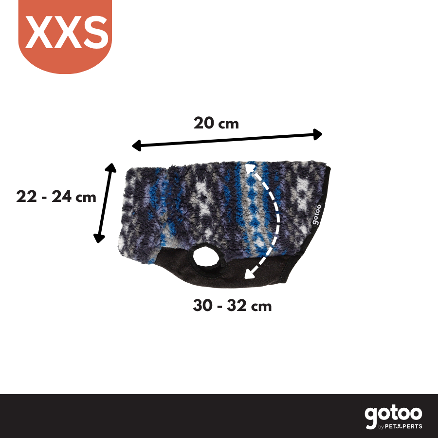 Gotoo Jersey Sherpa Estampado Retro para perros, , large indicador imagen numero 4