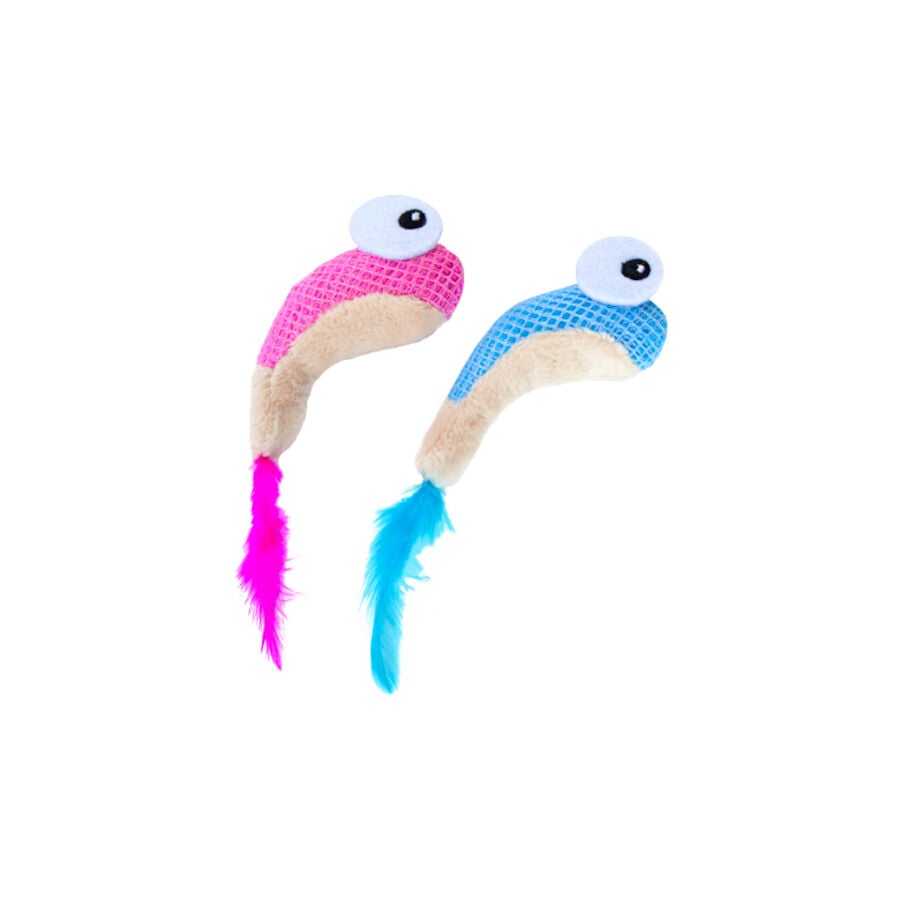 Catstages Dental Shrimpies Peluches con Plumas para gatos, , large indicador imagen numero 1