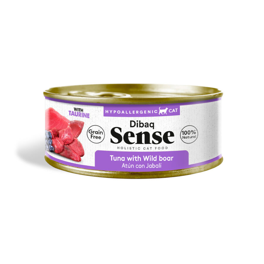 70 g Dibaq Sense Hypoallergenic Grain Free At&uacute;n y Jabal&iacute; lata para gatos, , large indicador imagen numero 1