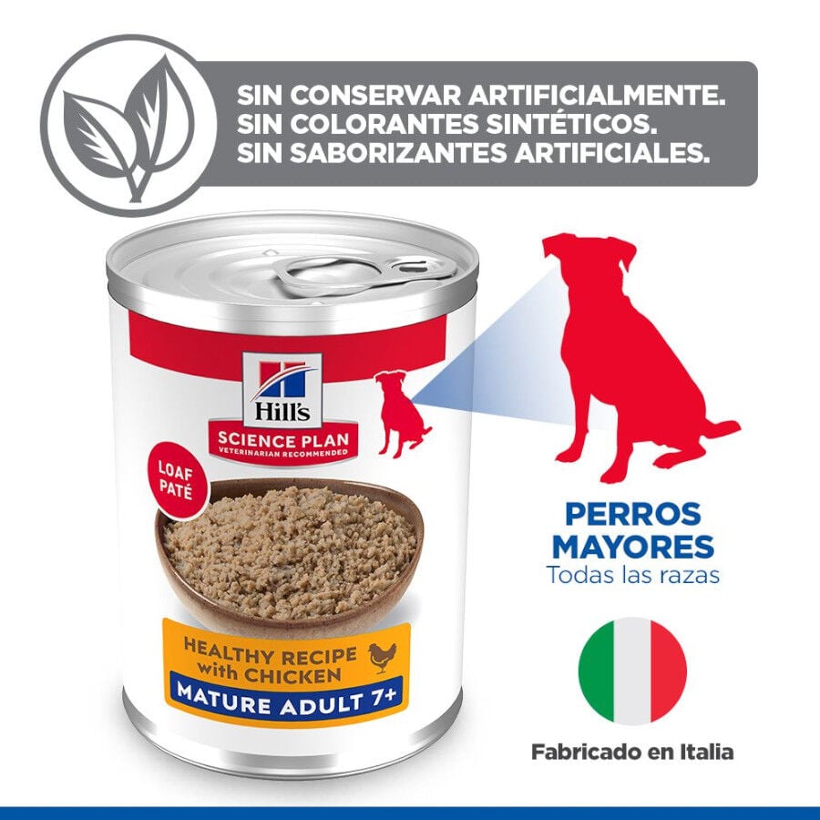 370 g Hill's Science Plan Mature 7+ Adult pollo lata para perros, , large Imagen numero 4