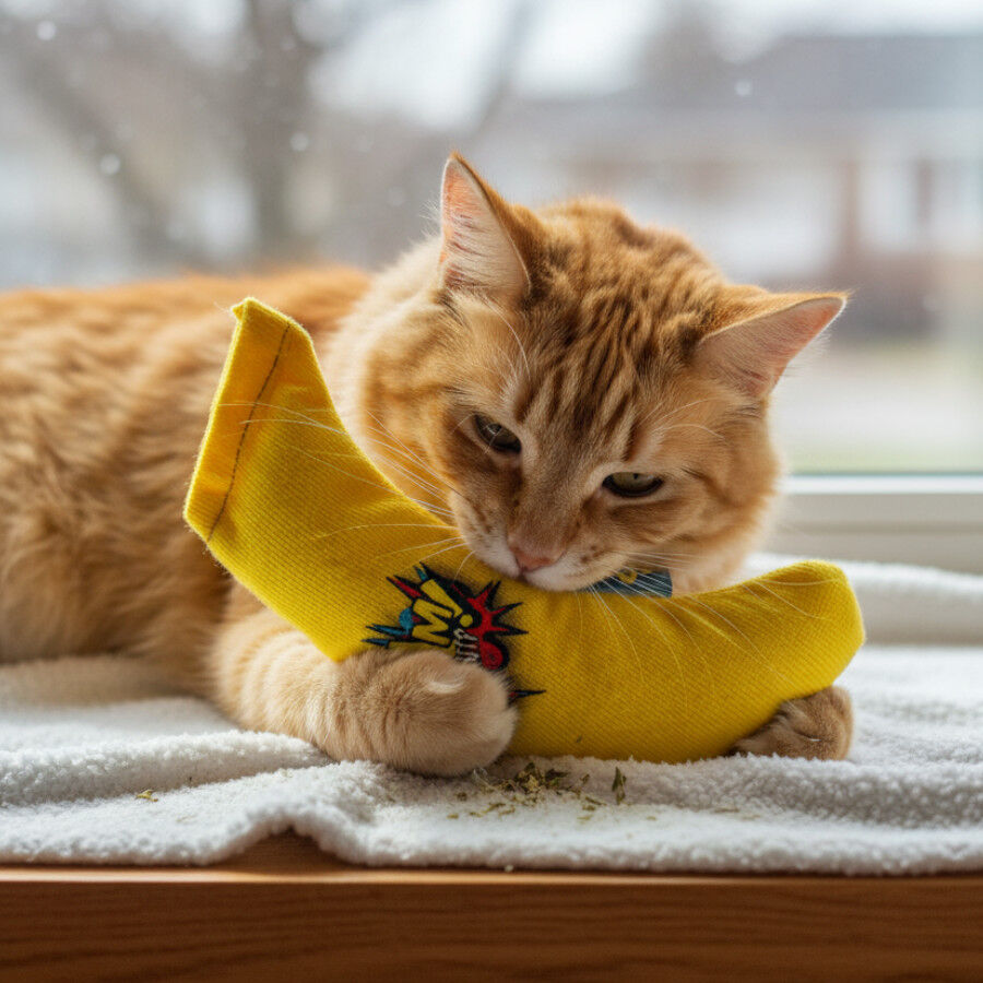 BAM! Peluche Banana con Catnip para gatos, , large indicador imagen numero 1