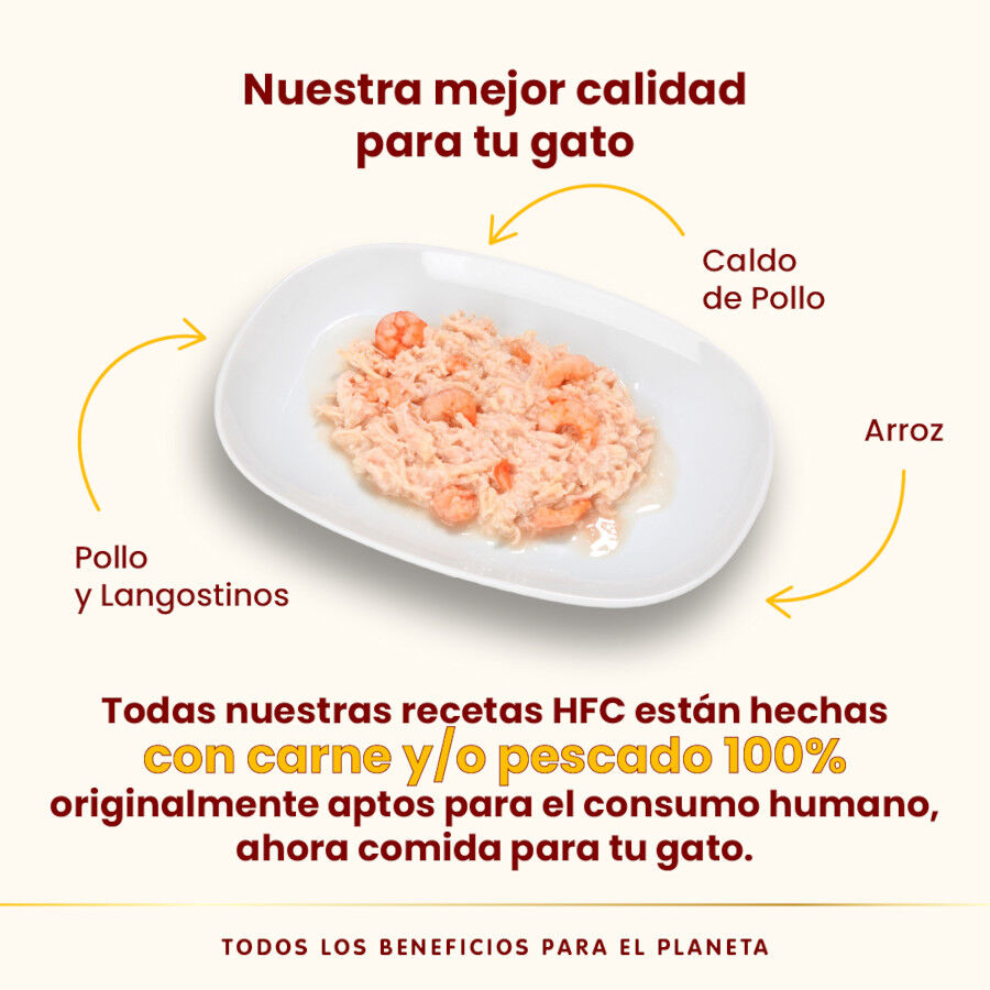 70 g Almo Nature HFC pollo y gambas lata para gatos , , large Imagen numero 3