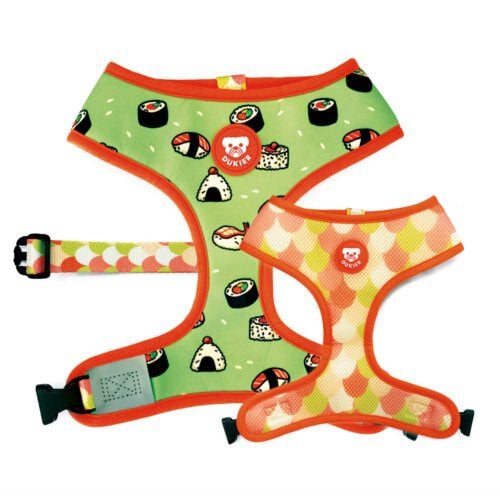Dukier Nigiri Arn&eacute;s Reversible Estampado Sushi para perros