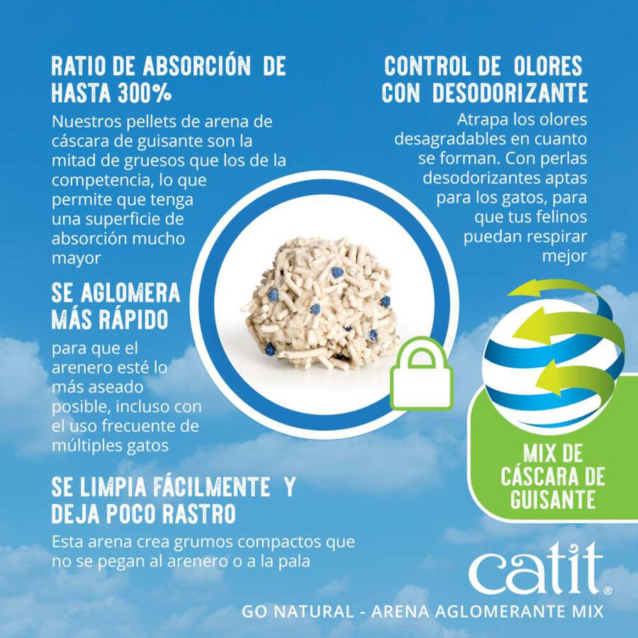 Catit Go Natura! Arena Aglomerante  Vainilla para gatos, , large Imagen numero 4