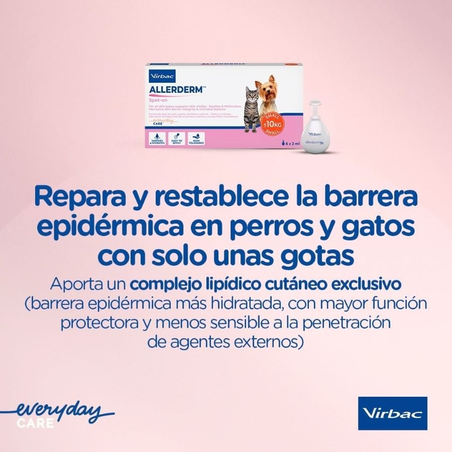 Virbac Allerderm spot on Pipetas dermatol&oacute;gicas para el cuidado de la piel Perros y Gatos., , large Imagen numero 4