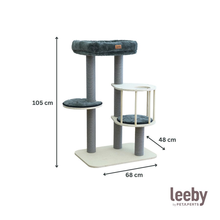 Leeby Cloud Collection torre rascador con cama para gatos, , large indicador imagen numero 4