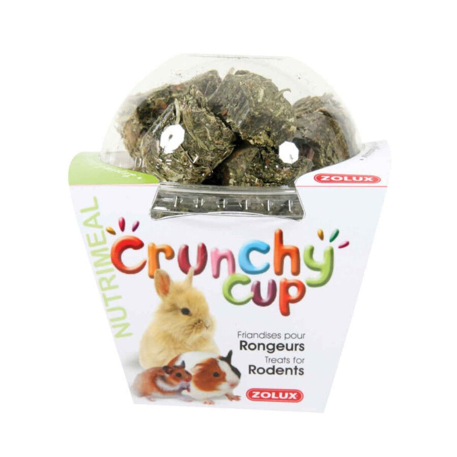 Zolux Crunchy Cup alfalfa y zanahoria snacks para roedores, , large indicador imagen numero 1