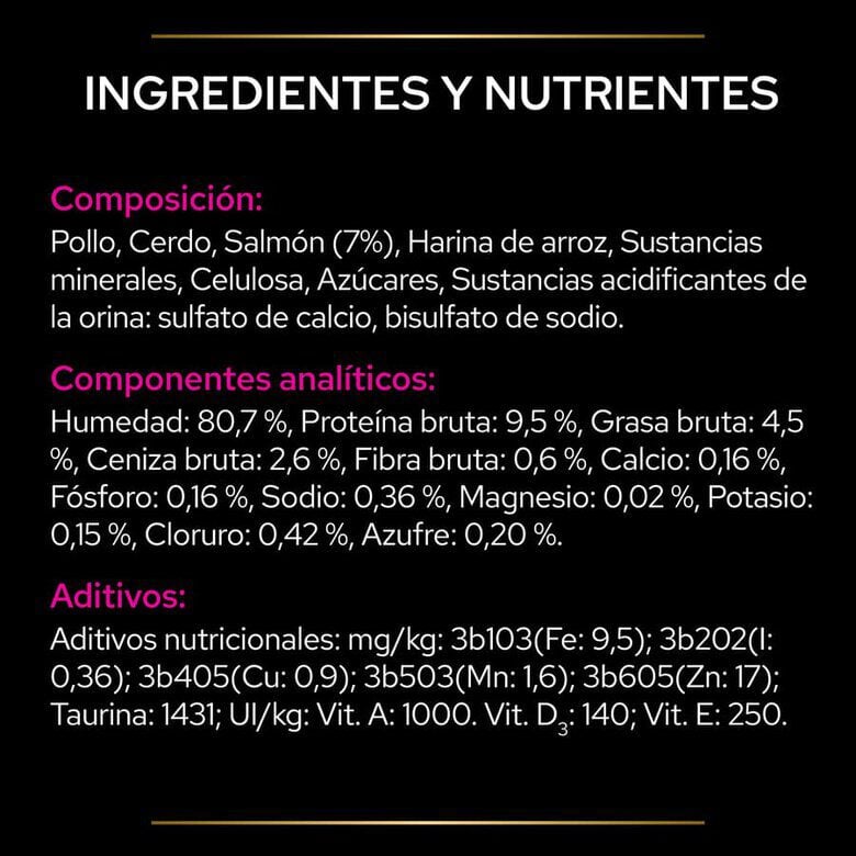 10 sobres x 85 g Pro Plan Veterinary Diets Feline UR Salm&oacute;n  x 85 g, , large indicador imagen numero 5