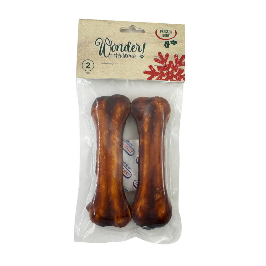 2 huesos Wonder Christmas Hueso Prensado para perros, , large Imagen numero 3