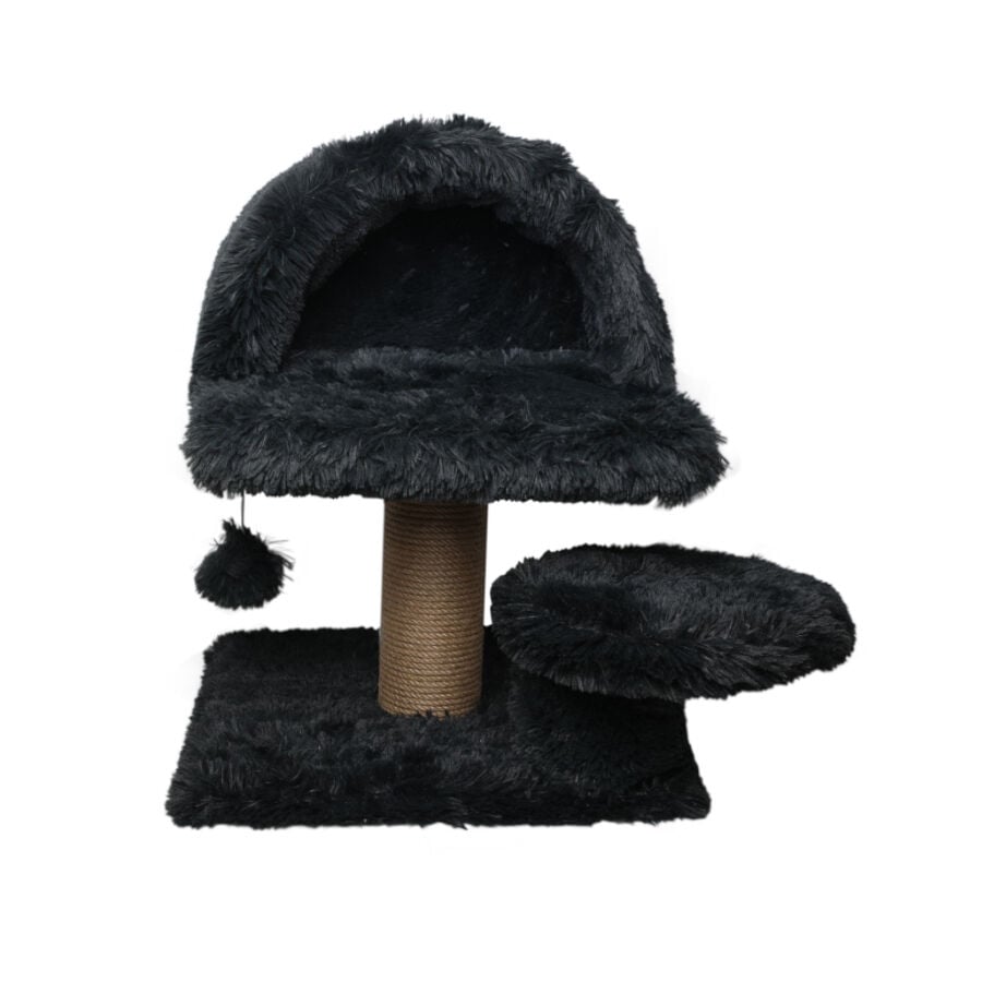 Catshion Susy Poste Rascador con Cueva Gris para gatos, , large Imagen numero 1