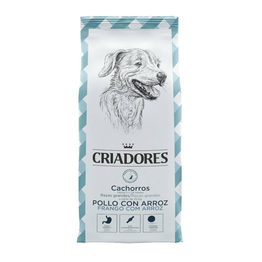 15 kg Criadores Pollo y Arroz pienso para cachorros de razas grandes, , large Imagen numero 1