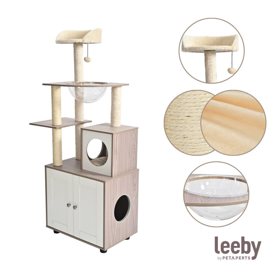 Leeby Luna &aacute;rbol rascador con mueble para gatos, , large indicador imagen numero 7