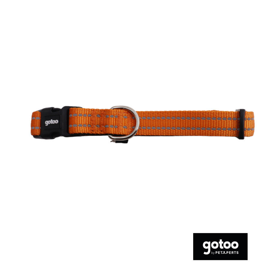 Gotoo Collar de nylon reflectante naranja para perros, , large indicador imagen numero 2