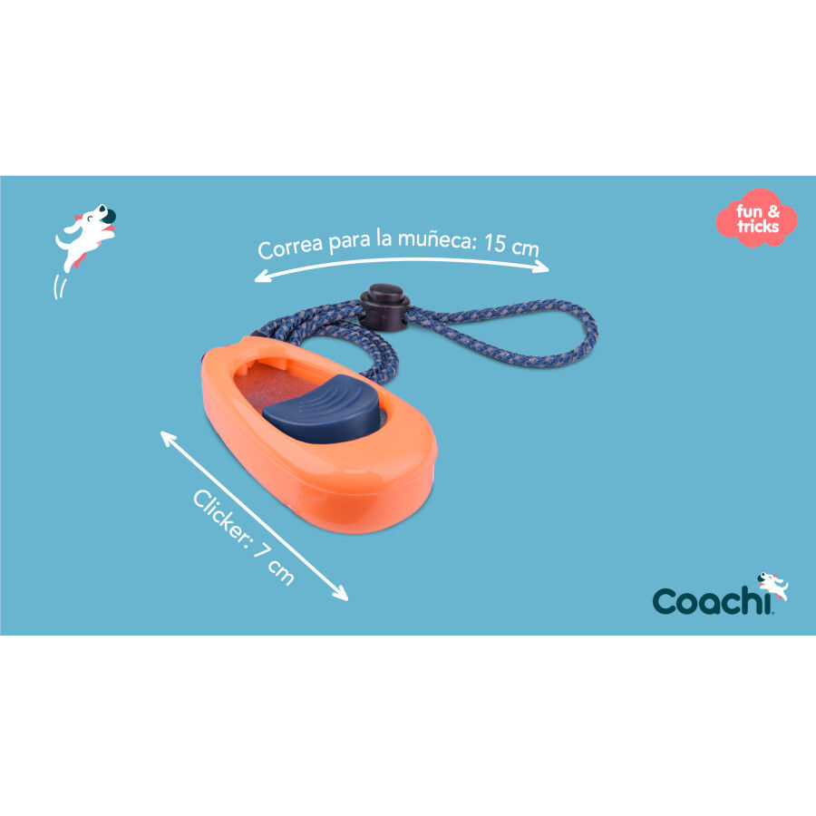 Coachi clicker de adiestramiento naranja para perros, , large indicador imagen numero 4